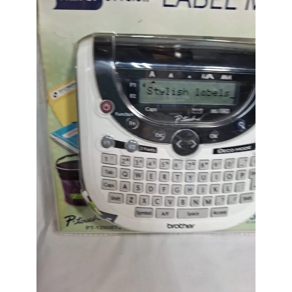 BROTHER Simply Stylish Label Maker PT-1290BT3 P-Touch Electronic System,